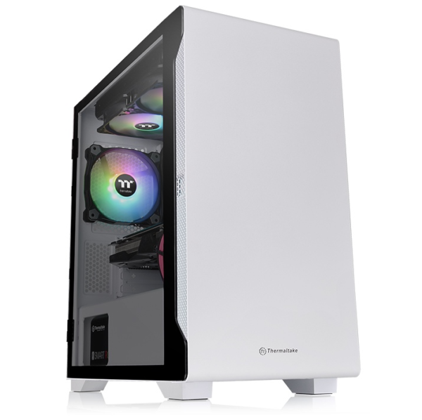 Gabinete TT S100 Mid-Tower TG Fan x1 White (5091)