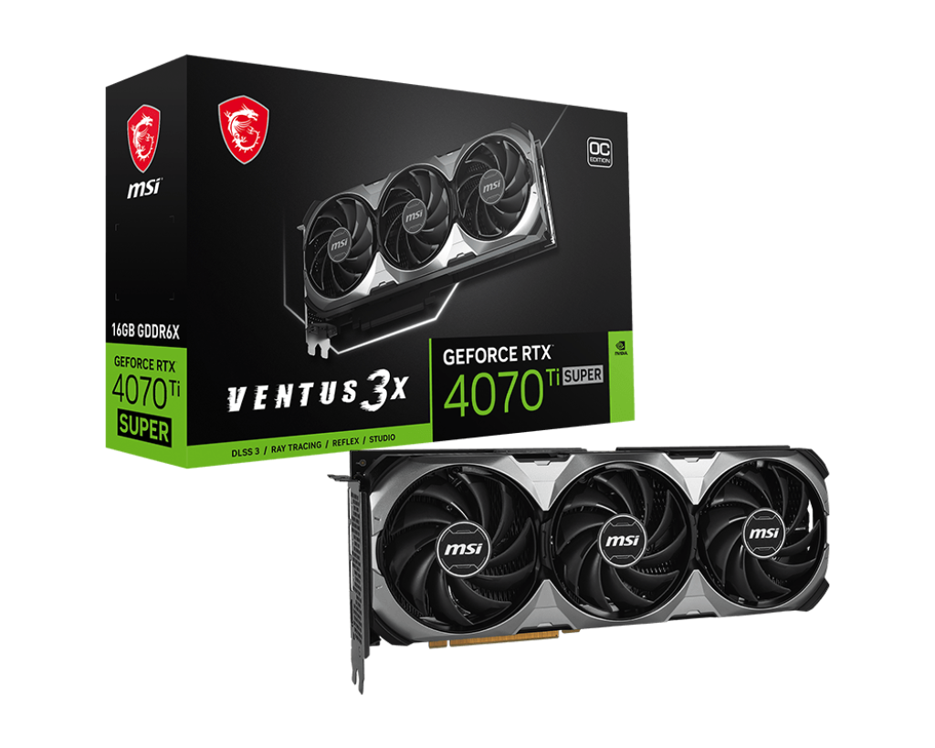 VGA MSI GEFORCE RTX 4070 TI SUPER 16G VENTUS 3X OC (1182)