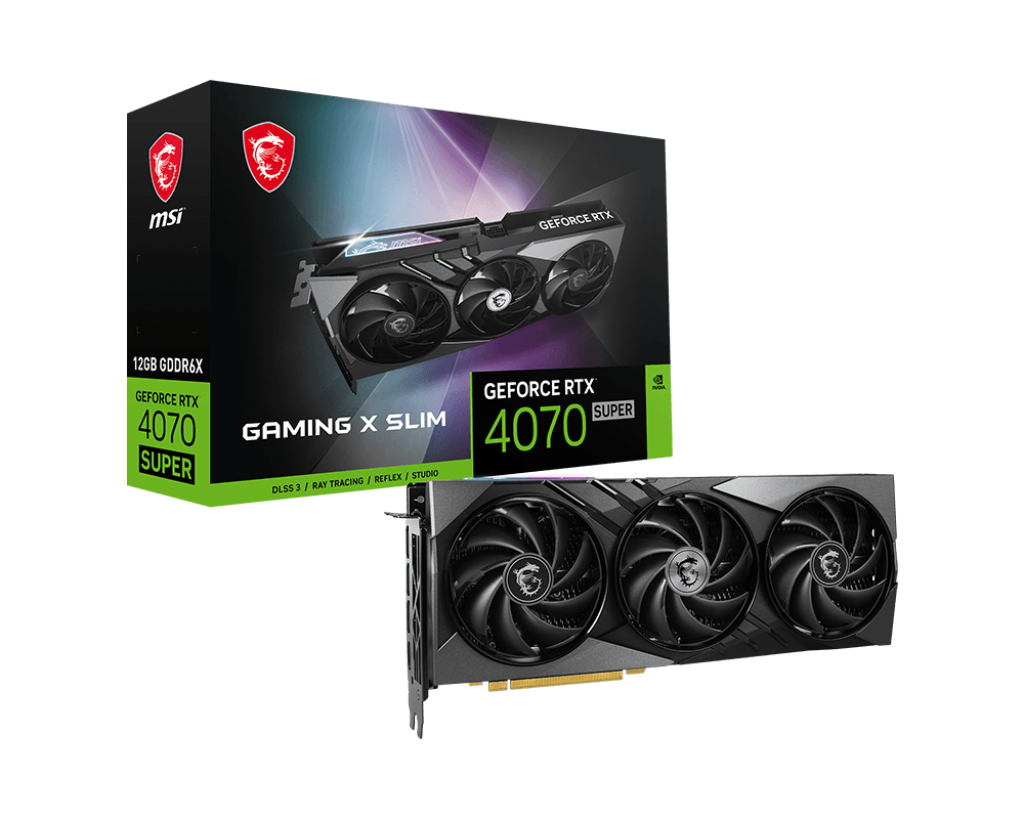 VGA MSI GEFORCE RTX 4070 SUPER 12G GAMING X SLIM (1601)