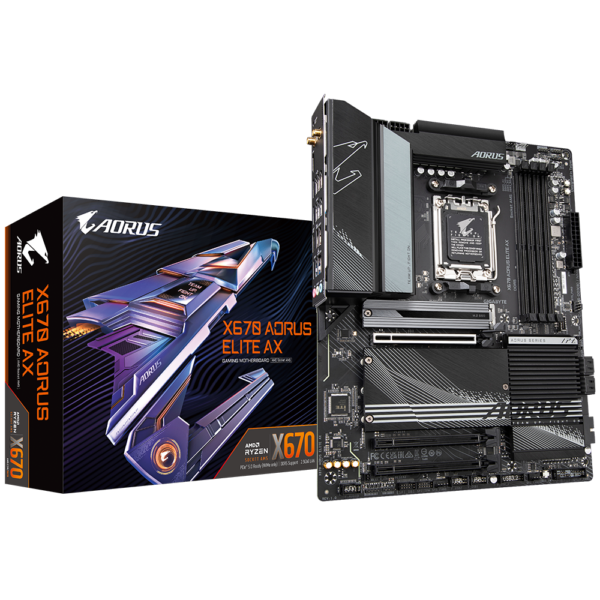 Mother Gigabyte X670 AORUS ELITE AX DDR5 AM5 (Serie 7000/8000) (8798)