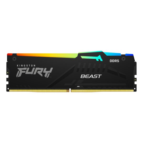 Memoria DDR5 Kingston 32GB (2x16GB) 6000 MHz FURY Beast Black RGB (5902)