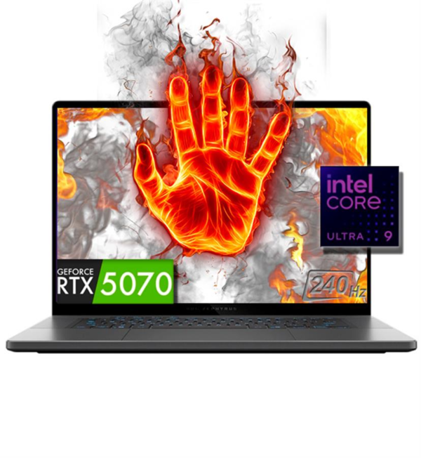 ASUS ROG ZEPHYRUS G16 INTEL ULTRA 9 285H 16GB RAM 1TB SSD RTX 5070 8GB 16" OLED 240Hz GU605CP-G16
