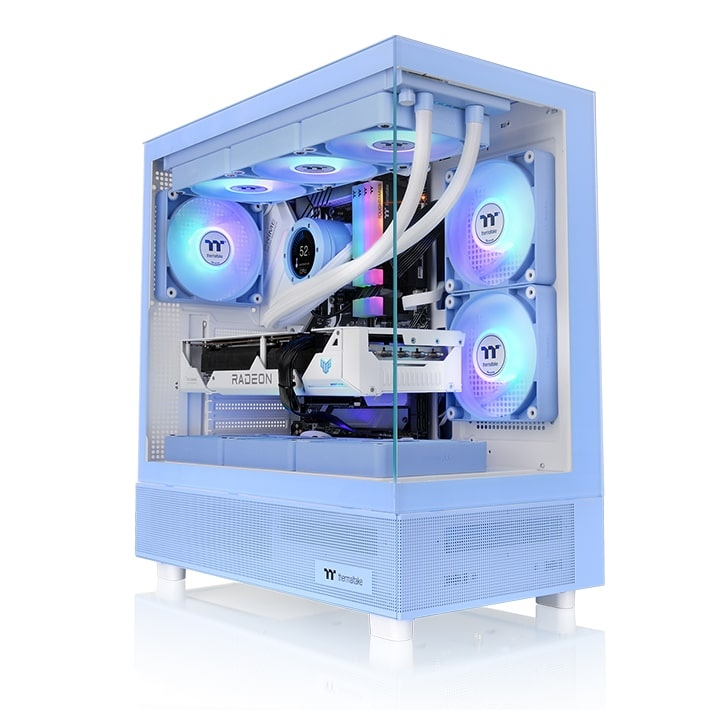 GABINETE TT VIEW 270 PLUS MID-TOWER TG X2 FAN ARGB X3 HYDRANGEA BLUE (4212)