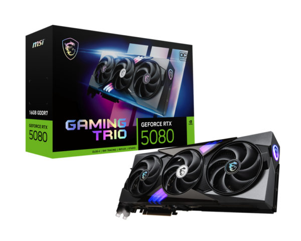 Placa de Video MSI GeForce RTX 5080 Gaming Trio OC 16GB PRE-VENTA