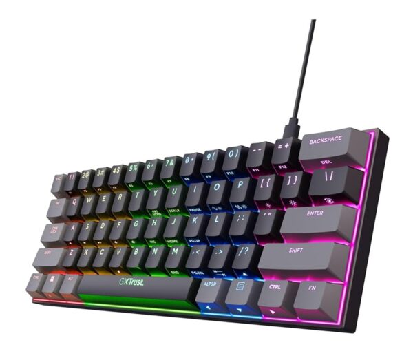 TECLADO TRUST ACIRA MINI GAMING ES GXT867