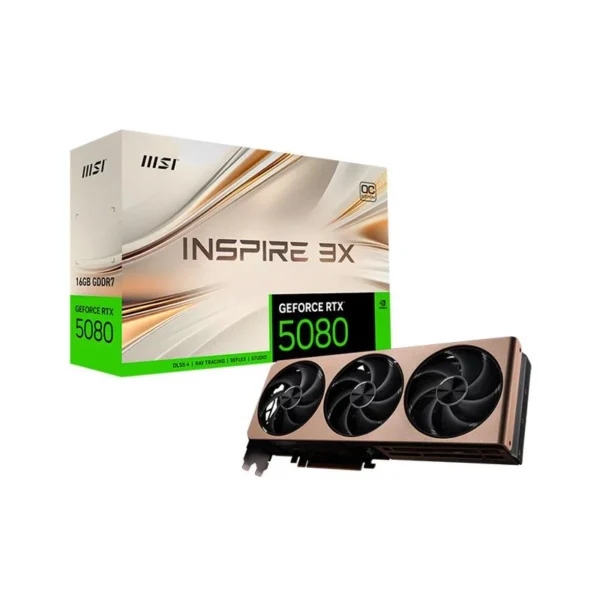 PLACA DE VIDEO MSI GeForce RTX 5080 16G INSPIRE 3X OC PRE-VENTA MXVGA