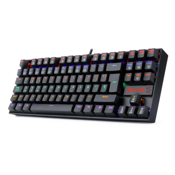 Teclados Redragon Kumara Black Red Switch Spanish Rainbow K552-KR-SP