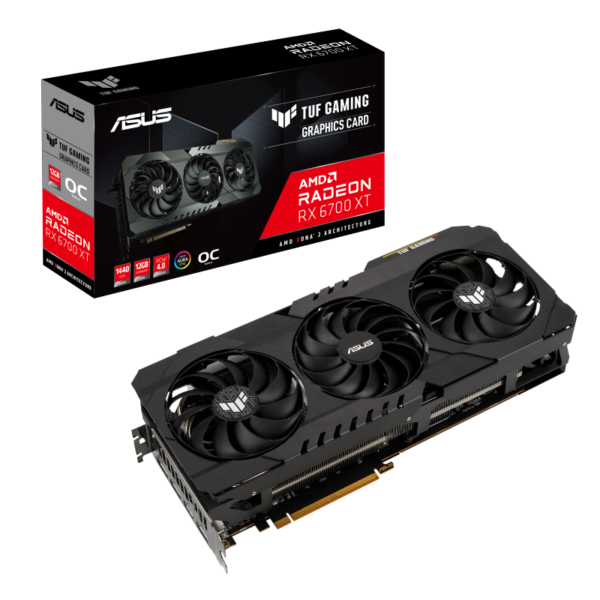 Placa De Video Asus Rx 6700 Xt 12gb Oc Tuf Gaming Radeon OUTLET