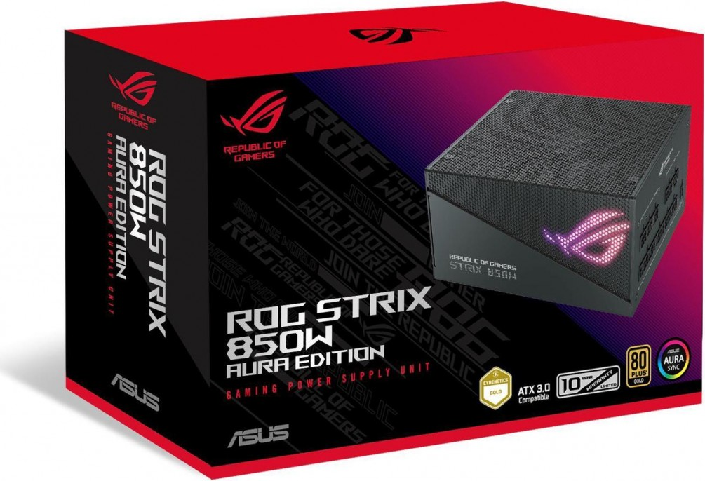 FUENTE ASUS ROG STRIX 850W AURA GAMING 80 PLUS GOLD