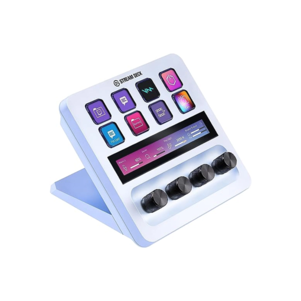 Stream Deck+ Elgato 8 botones LCD cuestomizables Blanco