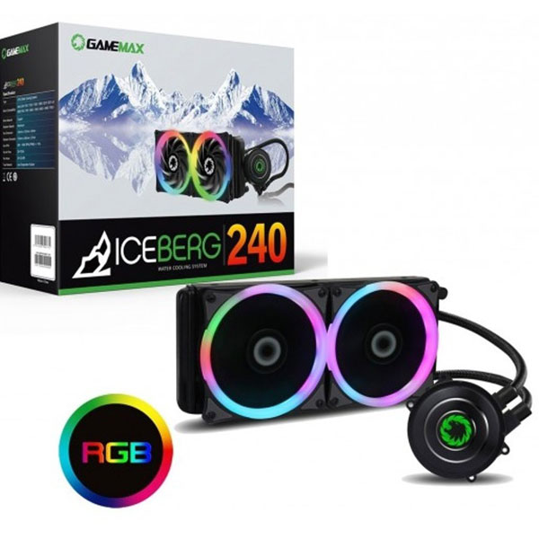 CPU COOLER GAMEMAX WATER ICEBERG 240 RAINBOW
