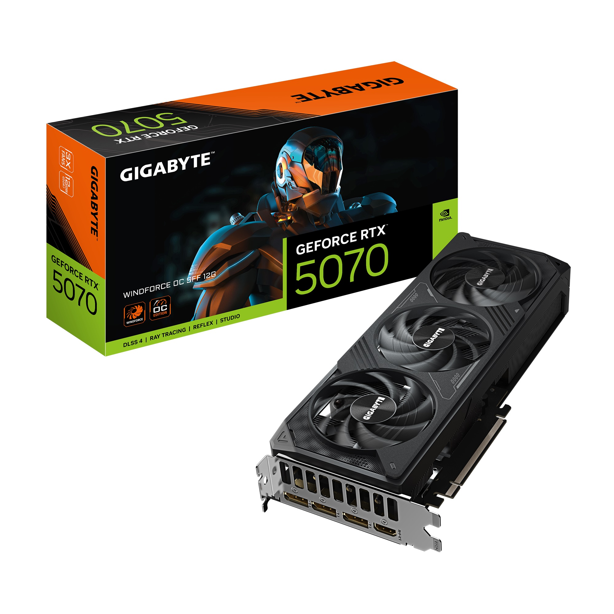 VGA GIGABYTE GEFORCE RTX 5070 WINDFORCE OC SFF 12G
