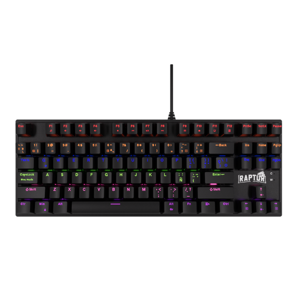 TECLADO RAPTOR FIRECLAW M87 MECANICO RETROILUMINADO SWITCH RED OUTEMU (2146)