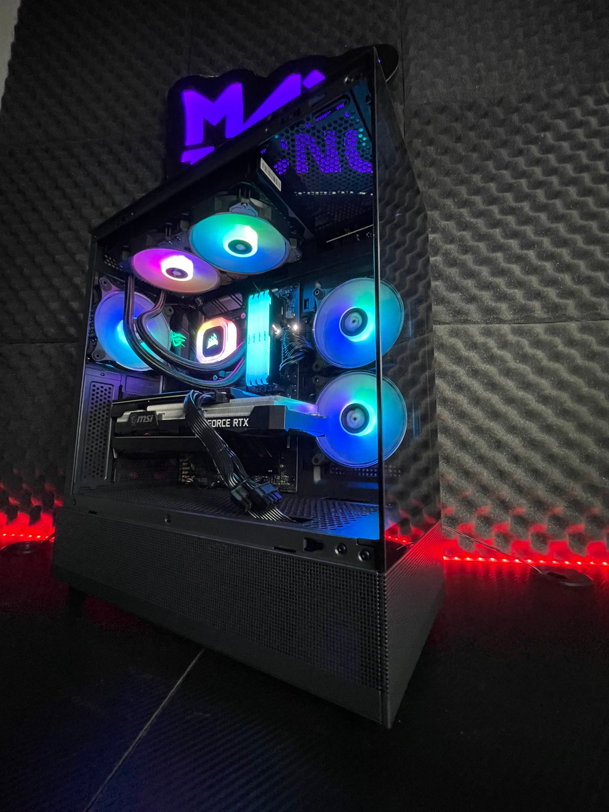 PC GAMER INTEL ULTRA 7 265KF 5060 TI 8GB 32GB DDR5 B860M 1 TB M.2 8502 GAB RGB