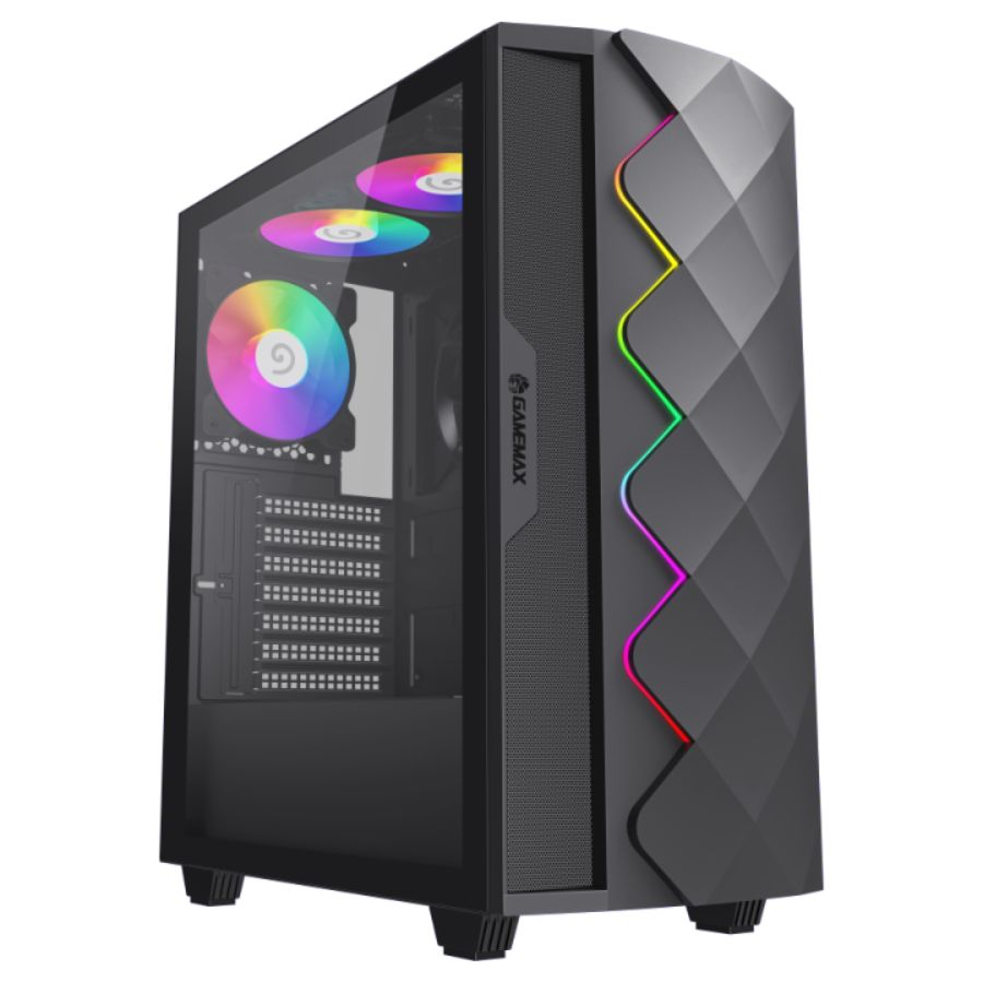 GAB GAMEMAX DIAMOND CP BK 4*FAN ARGB ATX