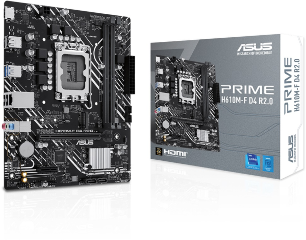 MB ASUS S1700 PRIME H610M-F D4 R2.0 DDR4 BOX M-ATX