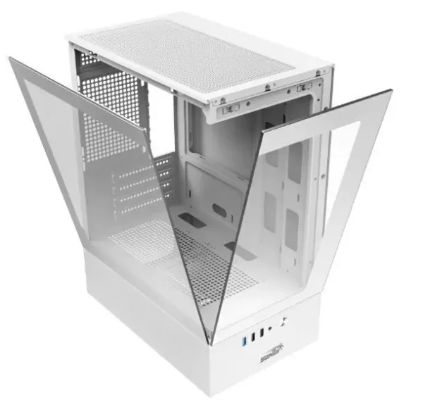 GABINETE SENTEY H10 ARGB WHITE VIDRIO LATERAL Y FRONTAL SIN COOLERS