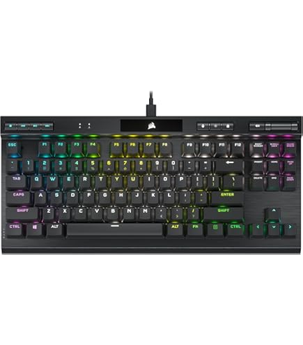 TECLADO CORSAIR K70 RGB TKL CHAMPION SERIES C/TECLAS PBT DOUBLE SHOT PRO