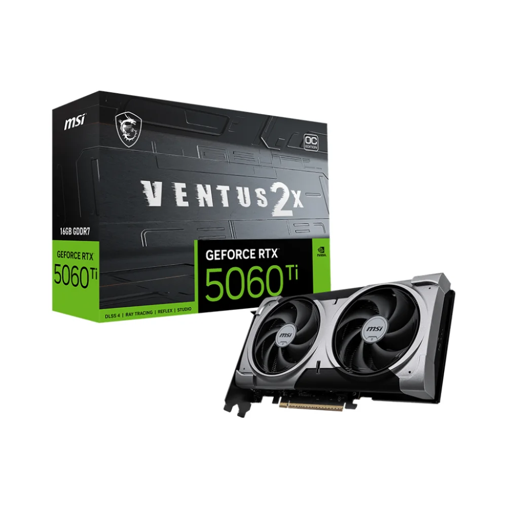 VGA 16GB RTX 5060 TI MSI VENTUS 2X OC PLUS GDDR7