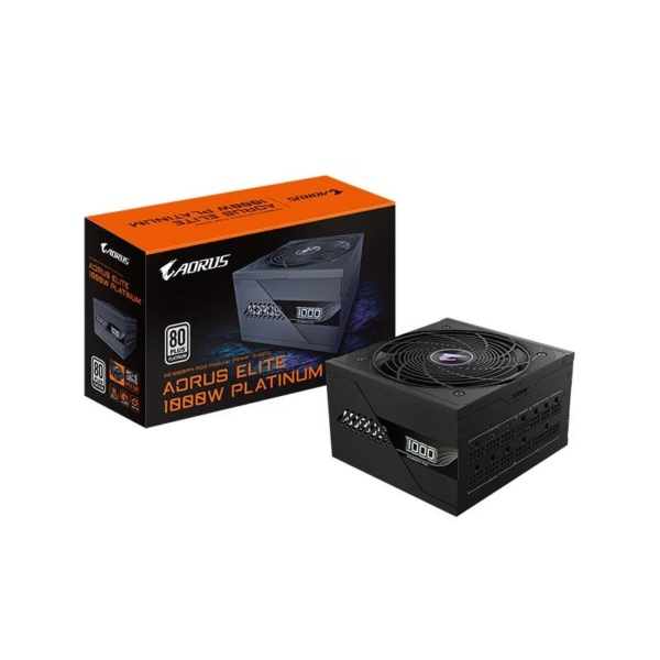 Fuente Gigabyte 1000W 80 Plus Platinum AORUS ELITE Full Modular PCIe 5.0 Black (4545)
