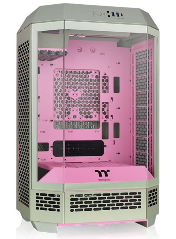 GABINETE THERMALTAKE THE TOWER 300 MATCHA PLUM TEMPERED GLASS - Imagen 2