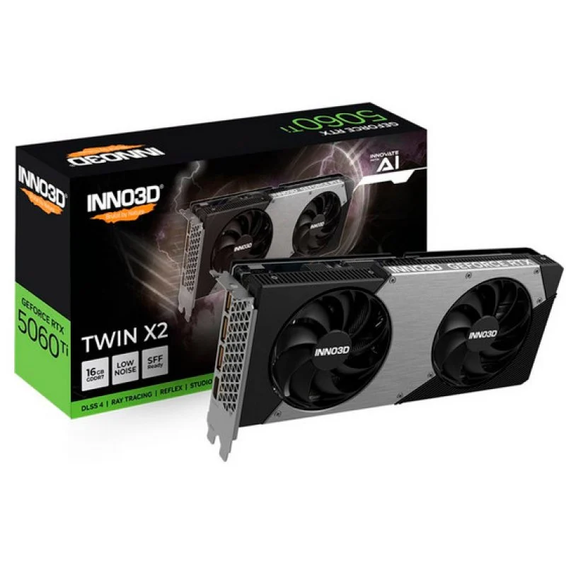 INNO3D GEFORCE RTX 5060 TI TWIN X2 16GB (16GB GDDR7) ¡NUEVO INGRESO!