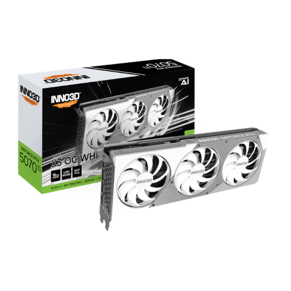 INNO3D GEFORCE RTX 5070 Ti X3 OC WHITE (16GB GDDR7)  ¡NUEVO INGRESO!