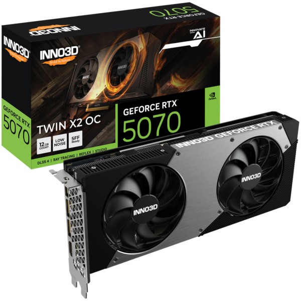 INNO3D GEFORCE RTX 5070 TWIN X2 (12GB GDDR7)  ¡NUEVO INGRESO!