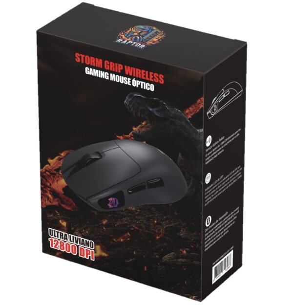 Mouse Raptor Storm Grip Wireless 12800dpi (6988) - Imagen 2