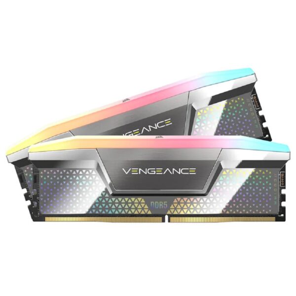Memoria DDR5 Corsair 48Gb (2x24Gb) 8800 MHz Vengeance RGB iCue Plateado CL42 - Imagen 2