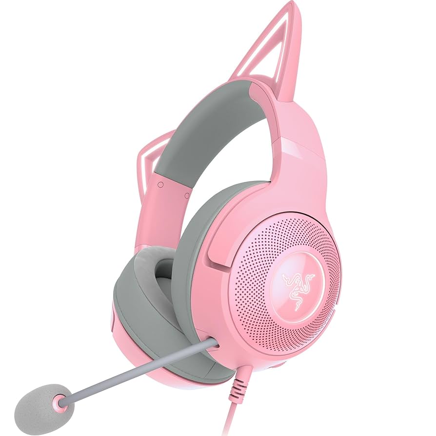 AURICULAR GAMER RAZER KRAKEN KITTY V2 WHITE USB RGB - Imagen 2