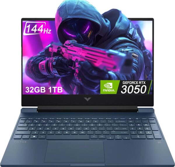 NOTEBOOK HP VICTUS (15-FD3023LA) R7-7445H 16GB 512 SSD RTX 3050 4GB 156 FHD W11H SL (BV5B8LAAC8)