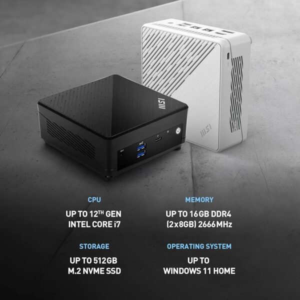 Mini PC MSI CUBI 5 12M- Intel Core I3-1215U - Imagen 2