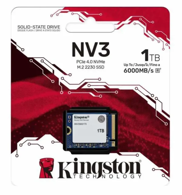 Disco SSD M.2 KINGSTON (2230) SNV3SM3 1000GB NVMe PCIe 4.0(9955)