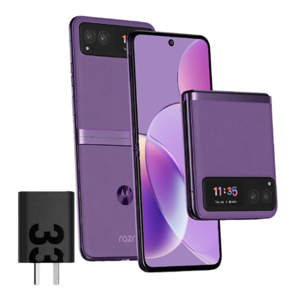 CELULAR MOTOROLA RAZR 40 (XT2323-1)  8GB256GB  64MP32MP MORADO AMATISTA (91PAYA0022AR)