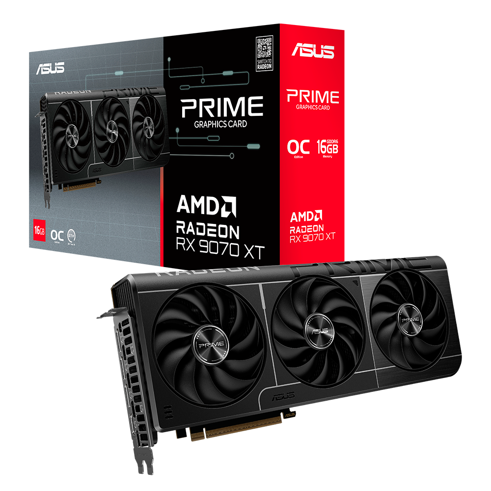 PLACA DE VIDEO ASUS PRIME RX 9070XT O16G