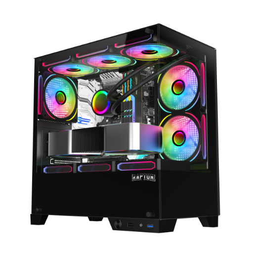 PC GAMER INTEL I3 14100F RTX 2060 6GB DDR4 16GB B760 480GB 650W GAB RGB