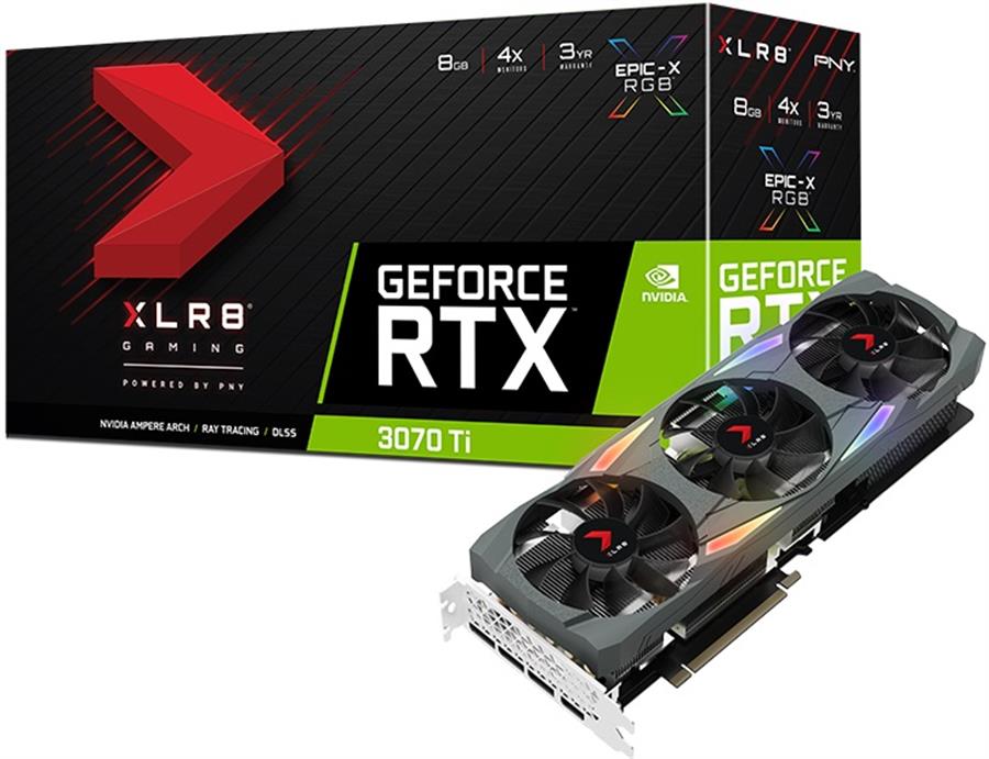 PLACA DE VIDEO PNY XLR8 RTX 3070TI EPIC-X RGB 8GB NVIDIA OUTLET