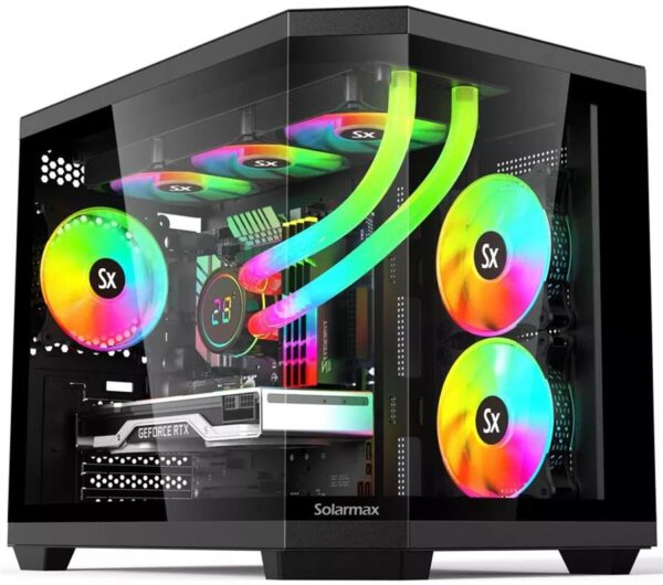 PC GAMER AMD R5 5500 RX 6600 8GB 16GB DDR4 A520 SSD 480  650W GAB RGB