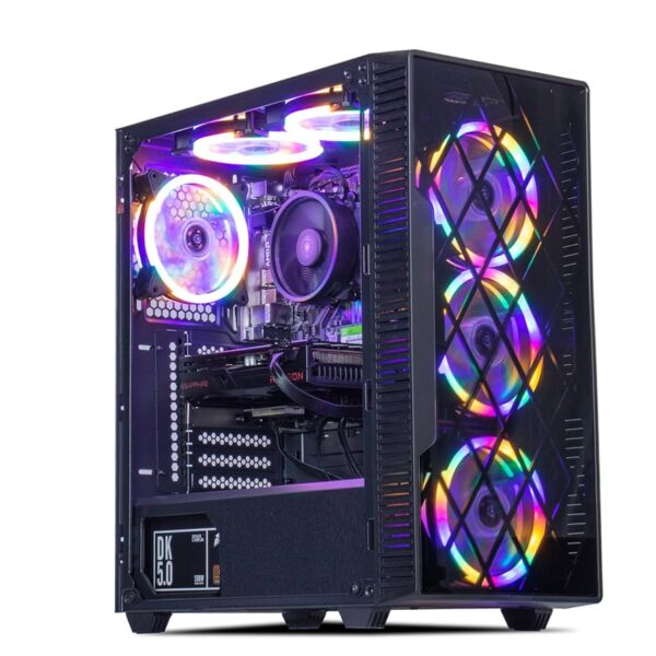 PC GAMER FORMULA V LINE RYZEN 5 4500 RX 6600 8GB 16GB SSD 500 GB SIN SISTEMA (600W 80 BRONZE) - Imagen 2