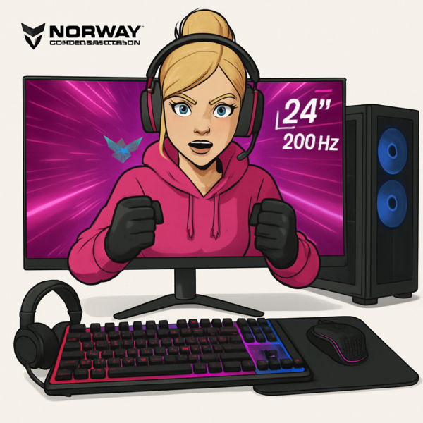 PC Gamer Completa + Monitor 24" 200hz + Combo Perisfericos | AMD Ryzen 7 5700 + Placa de video 6600 xt 8gb+ 32GB RAM + M.2 1TB + A520 + Gabinete RGB + Fuente 750w 80 PLUS