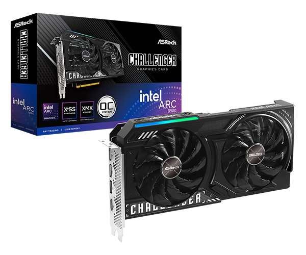 PLACA ASROCK INTEL ARC B580 CHALLENGER 12GB (90-GA5LZZ-00UANZ)