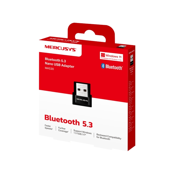 ADAPTADOR BLUETOOTH 5.3 MA530 MERCUSYS 5.3 USB NANO 2176