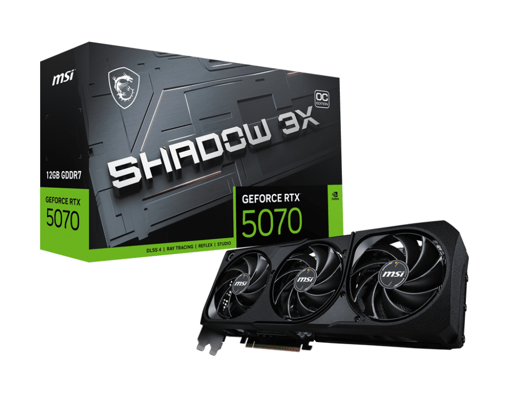 VGA NVIDIA MSI RTX 5070 SHADOW 12GB 3X