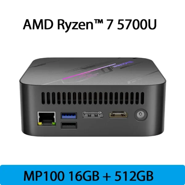 BLACKVIEW MINI PC AMD RYZEN 7-5825U 16GB RAM 512GB SSD MP100 bkp - Imagen 2