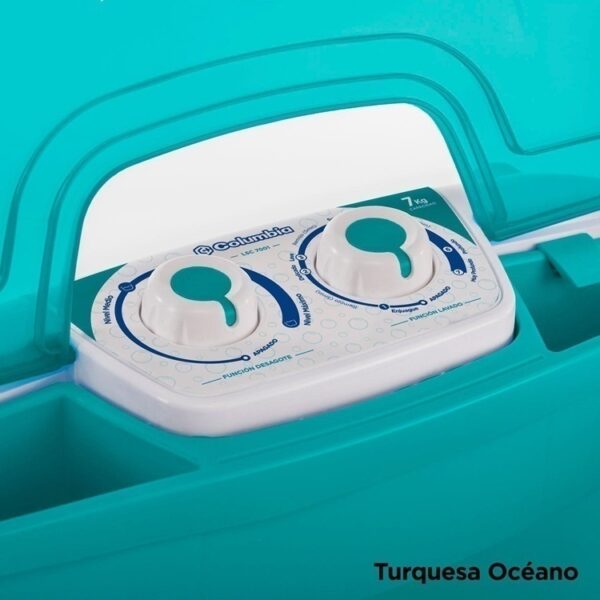 LAVARROPAS COLUMBIA SEMIAUTOMATICO  LSC 7001- 7KG CON DESAGOTE - Imagen 2