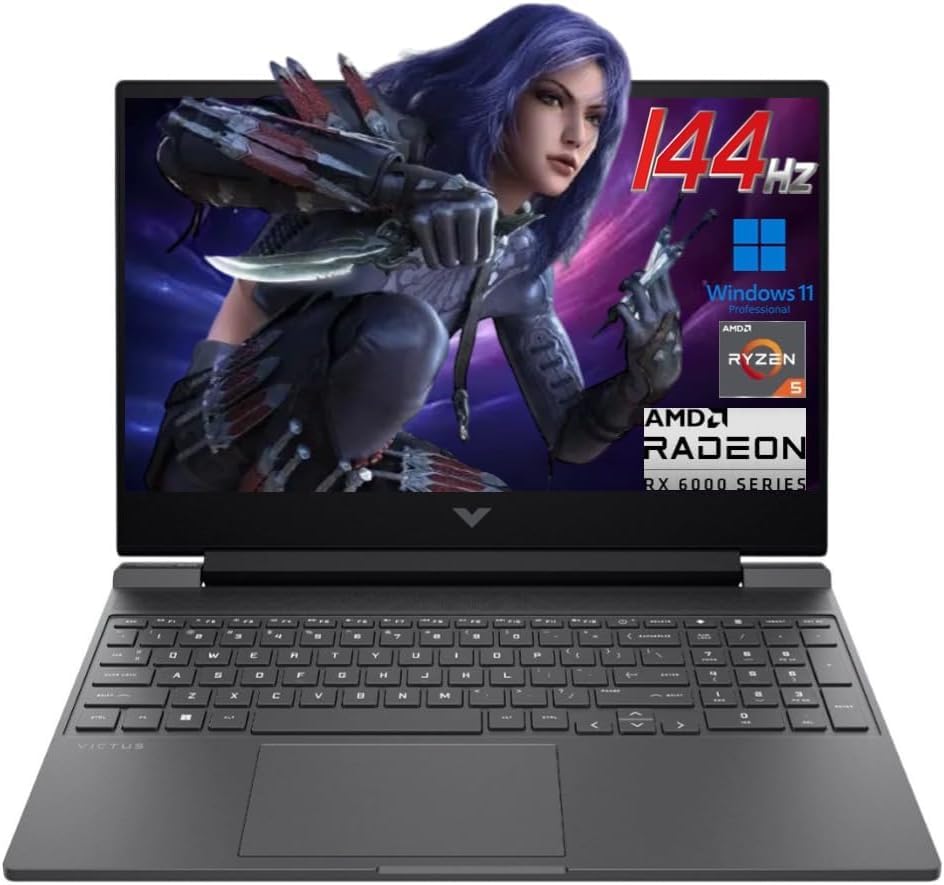 HP VICTUS GAMING RYZEN 5 7535H/8GB/SSD 512GB/15.6" FHD 144HZ/RADEON RX 6550M 4GB