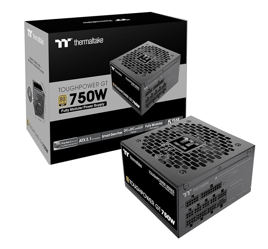 FUENTE THERMALTAKE TOUGHPOWER GT 750W 80 PLUS GOLD MODULAR ATX 3.1/PCIE 5.1