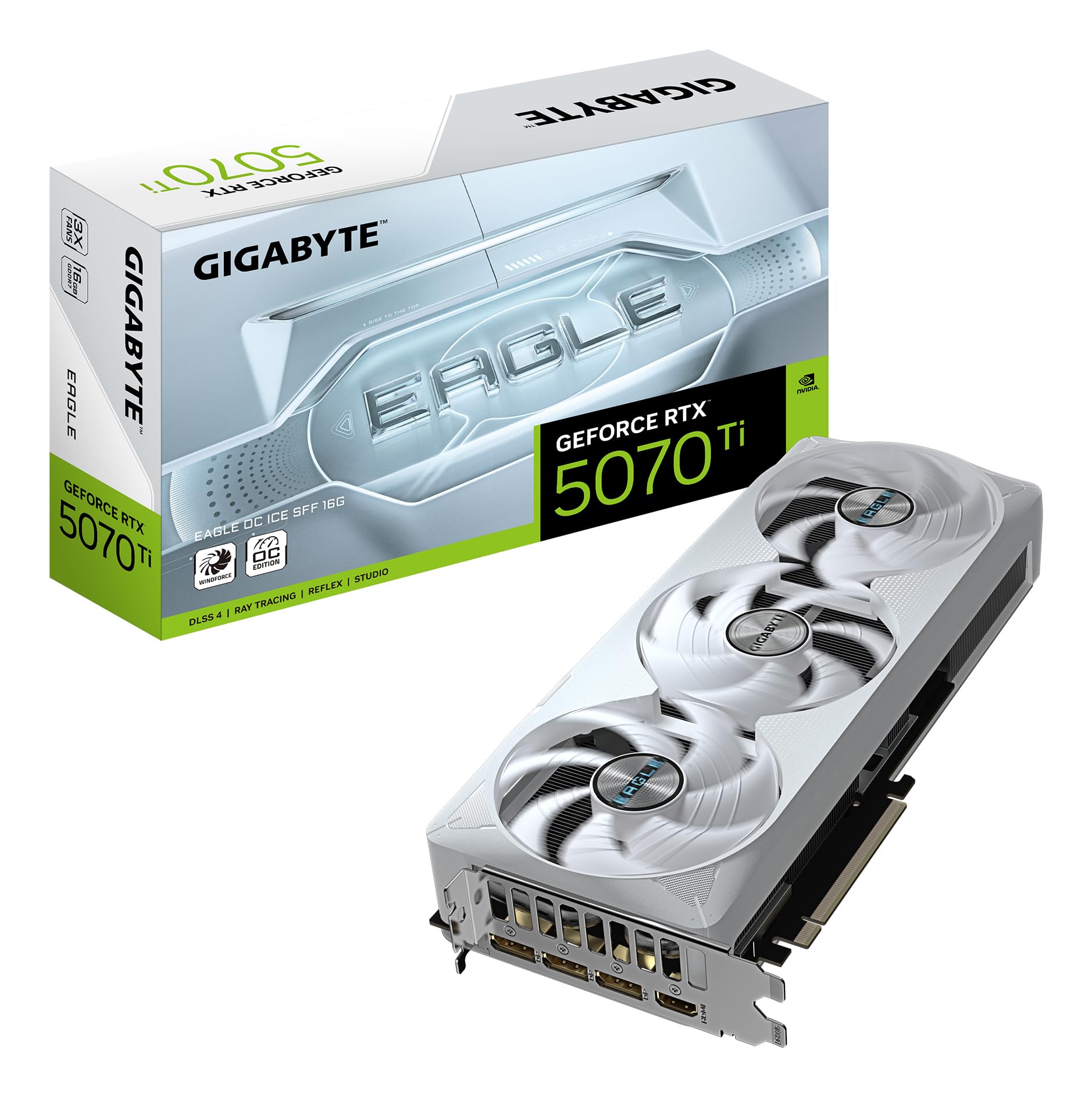 VGA 12GB RTX 5070 GIGABYTE E OC ICE **CAJA DAÑADA