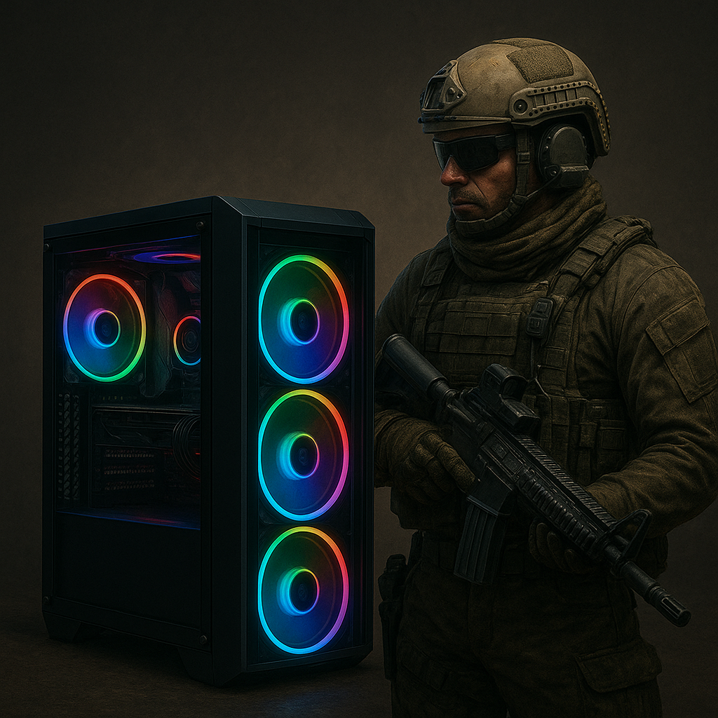 PC GAMER ARMADA / RYZEN 5 5500 + A520 + DDR4 16GB + GTX 1660 TI 6GB + SSD 480GB + 650W LNZ + GAB RGB